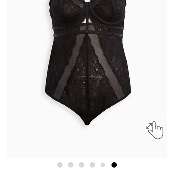 NWT Torrid Black Lace & Mesh Bodysuit - Picture 3 of 16
